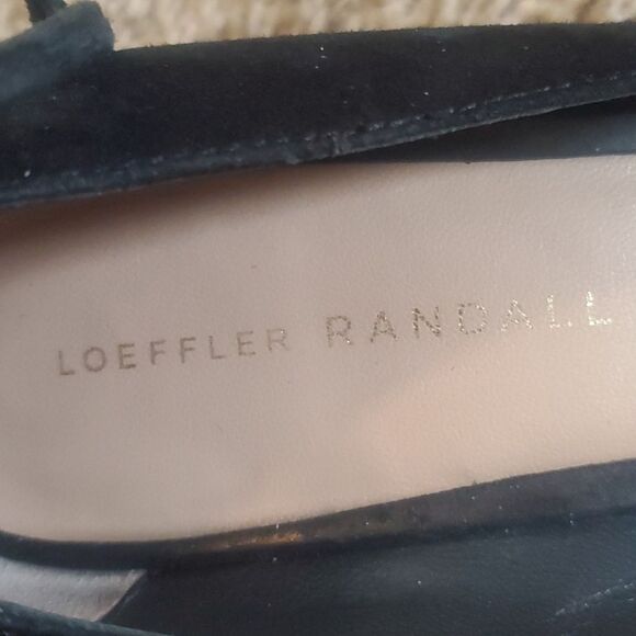 Loeffler Randall Black Suede Ankle Wrap Heels - Quiet Luxury Vibes - Picture 9 of 14